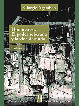 Portada de Homo sacer. El poder soberano y la vida desnuda
