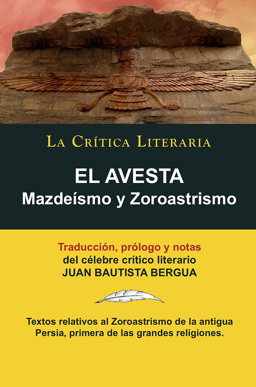 Portada de El Avesta. Mazdeísmo y Zoroastrismo