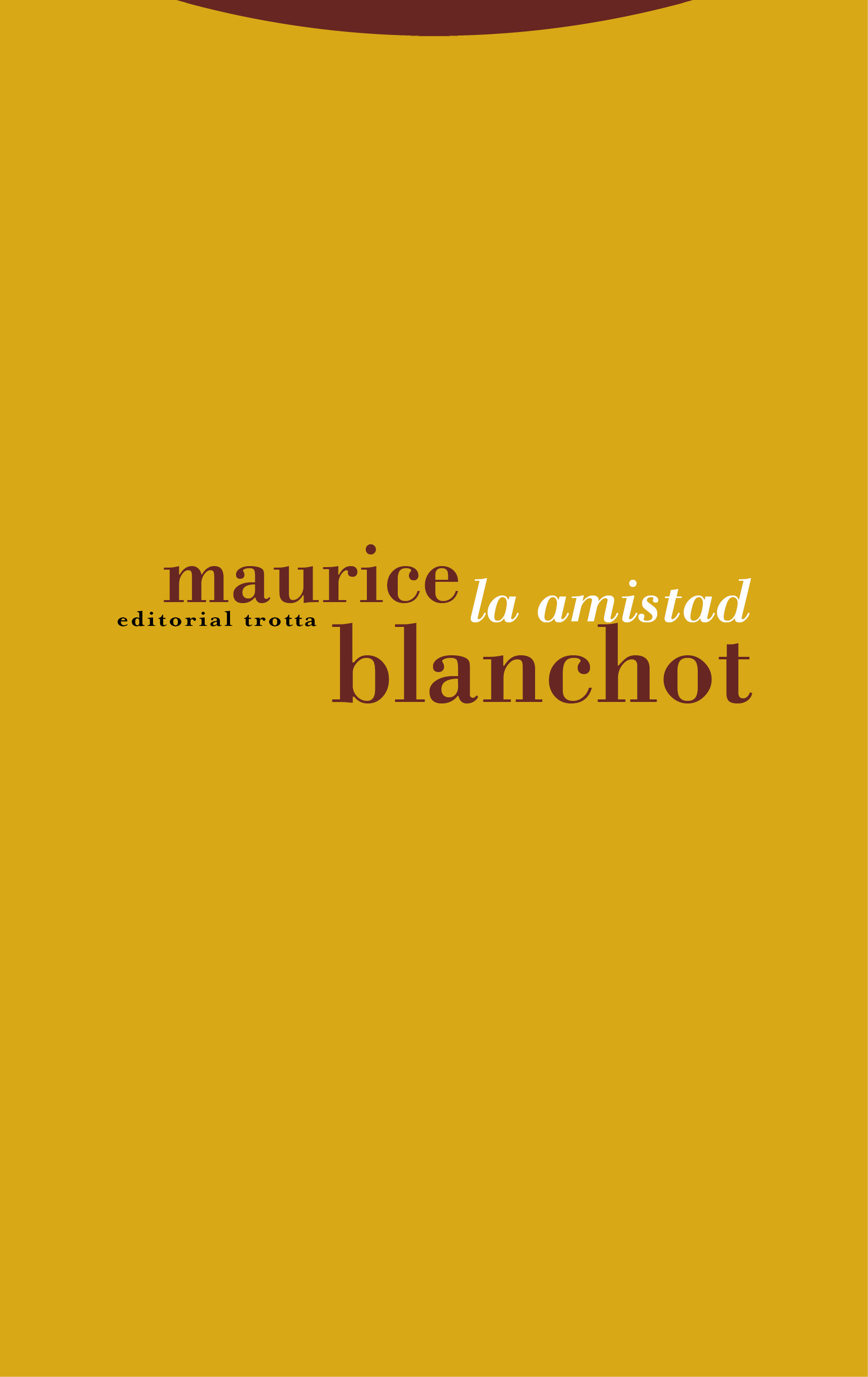 Portada de La amistad