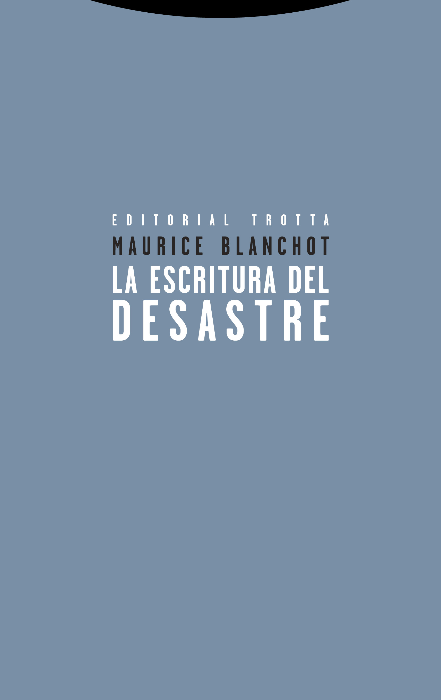 Portada de La escritura del desastre