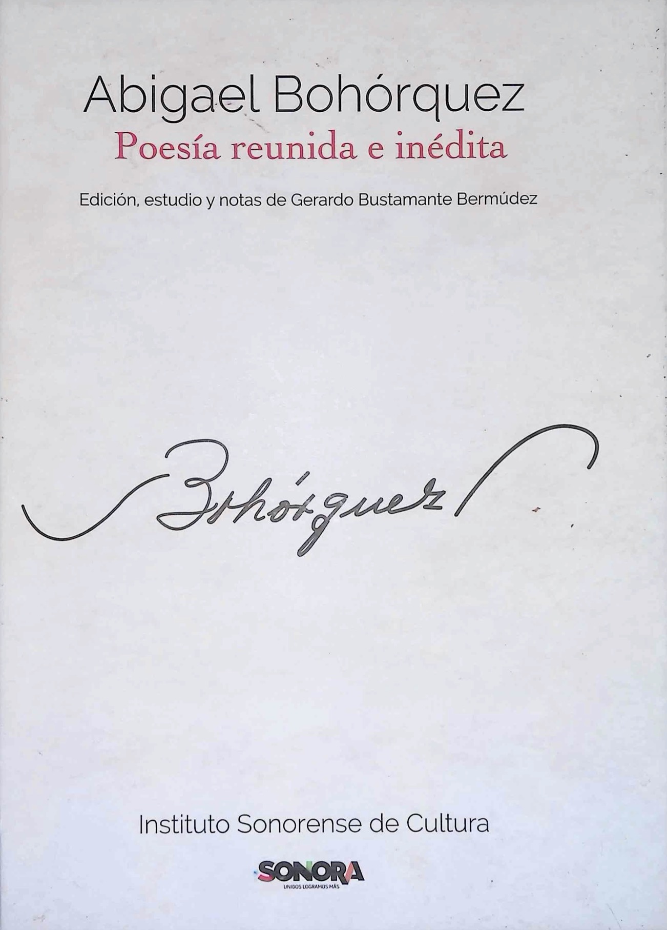 Portada de Poesía reunida e inédita