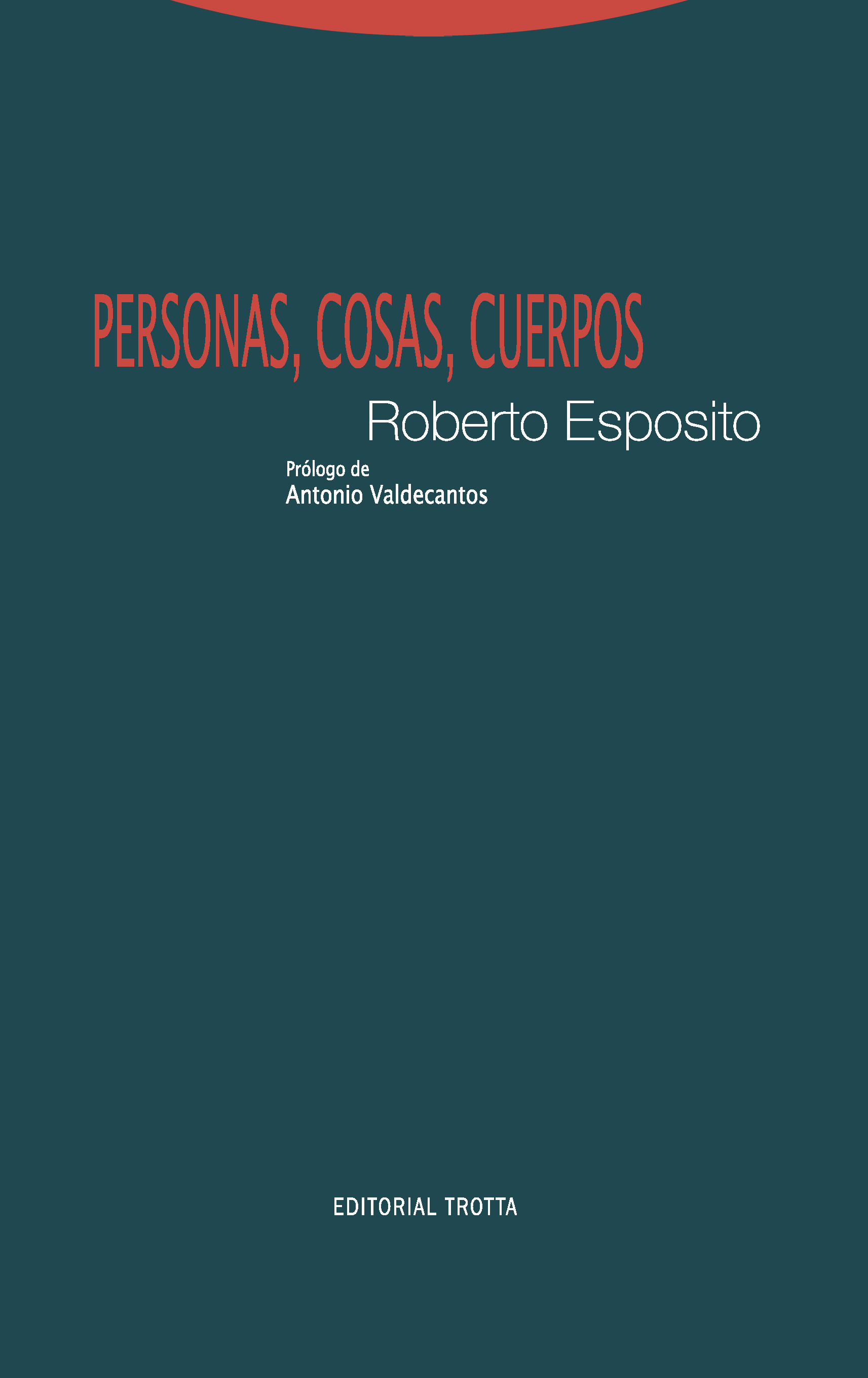 Portada de Personas, cosas, cuerpos