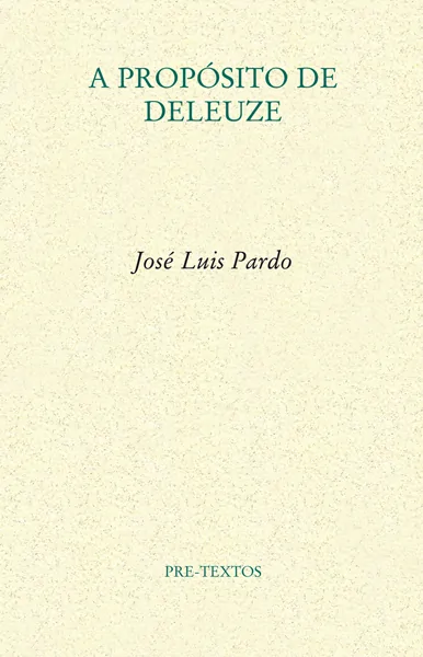 Portada de A propósito de Deleuze