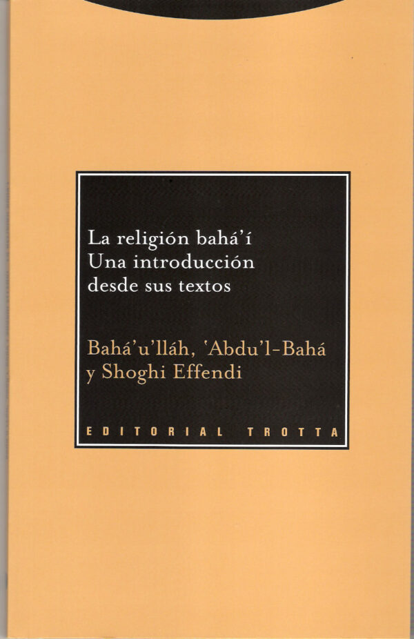 Portada de La religión bahá'í: Una introducción desde sus textos
